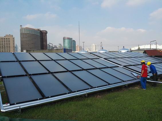 宜家徐汇店平板太阳能空气能项目